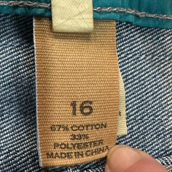 Red Camel blue jeans sz 16 Boys. Whiskered pattern, medium wash denim Adjustable - Picture 10 of 12